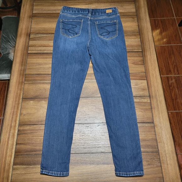 Seven7 Dark Wash Straight Denim Jeans - Size 10 - Picture 3 of 6
